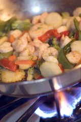 shrimp with vegetables