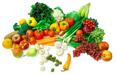 vegetables and fruits arrangement  2