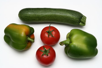 vegetables, white background