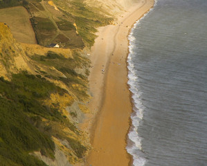 beach, sea, shore, coast, arial, cliff, water