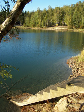 stufen zum see