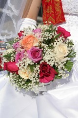 bride's bouquet of flowers