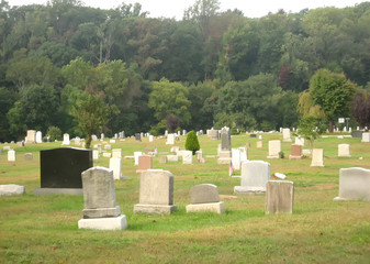 graveyard in autumn 2