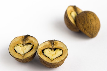 walnuts - as hearts