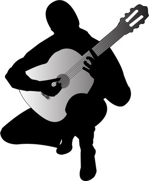 recommend clip art: guitar player
