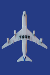 aircraft on blue