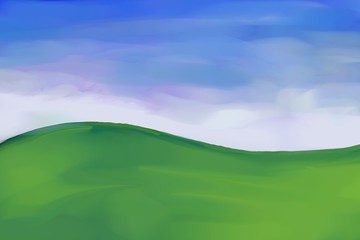 rolling green hills