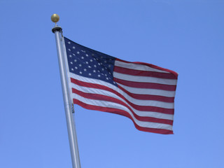 flag on a windy day