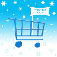 winter sale shopping cart