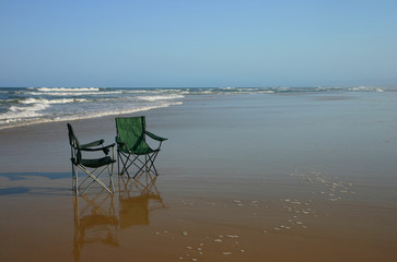 chairs on the beach
