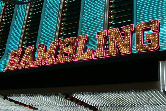 gambling neon sign