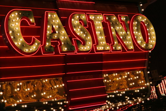 bright casino sign