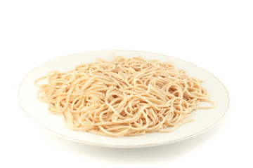 cooked spaghetti