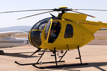 Obraz premium helicopter pilot