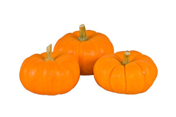 three small pumpkins alpha