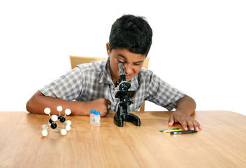 microscope boy