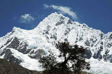 beautiful peak alpamayo