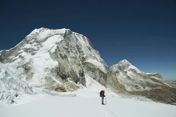 Acrylic prints Mountaineering mountaineer