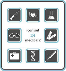 vector icon set 24: medical 2