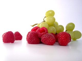 raspberry and grape