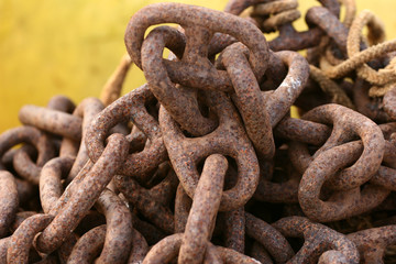 rusted chain