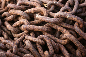 rusted chain