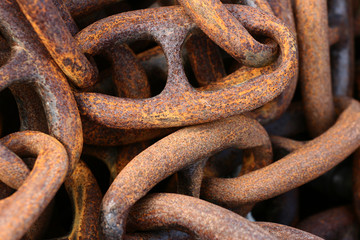rusted chain