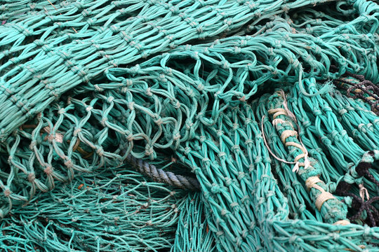 fishing net on a boat
