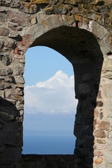 castle ruins window