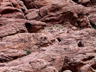 red rocks up-close