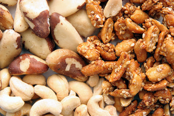 walnuts and peanuts