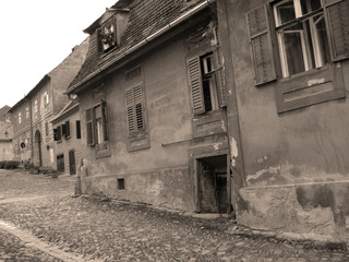 medieval street view