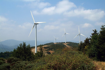 wind mill on hill