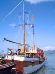 yacht in sea