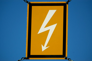 warnschild elektrizität