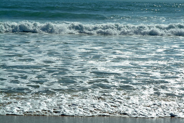 waves in beach