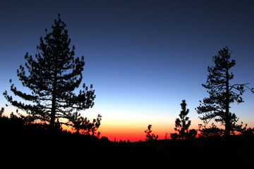 Obraz na płótnie Canvas Zachód słońca w Yosemite