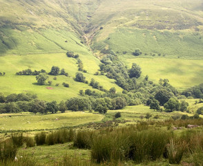 gospel pass the black mountains, powys, mid wales