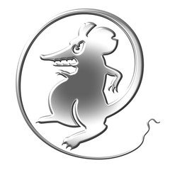 sign of the mail,  silver bevel symbol