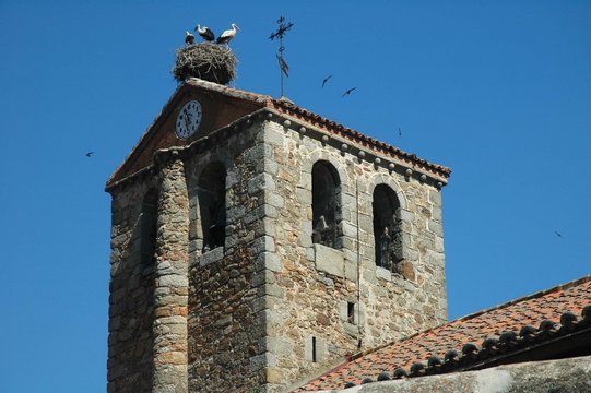 campanario de iglesia de bustarviejo (madrid)