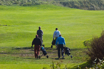 Fototapeta premium people playing golf