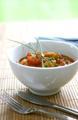 bowl of prawn masala