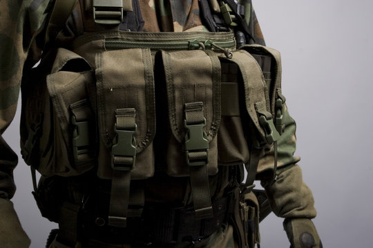 soldier camo vest