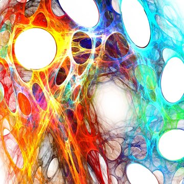 colorful textured web