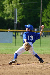 boy pitching