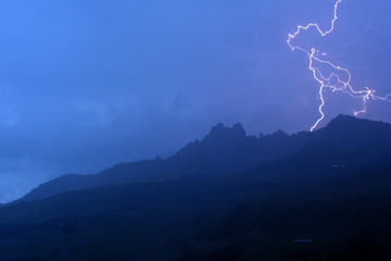 orage dans les alpes