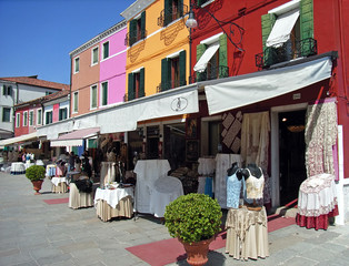 typical shop in burano