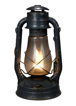 Oil Lamp (with Clipping Path{