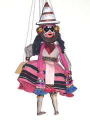indian dancer puppet