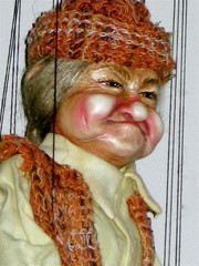 old lady czech puppet